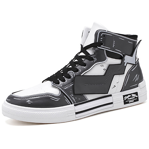 

Men's Comfort Shoes PU Fall & Winter Casual Sneakers Walking Shoes Wear Proof Blue / Gray / Square Toe