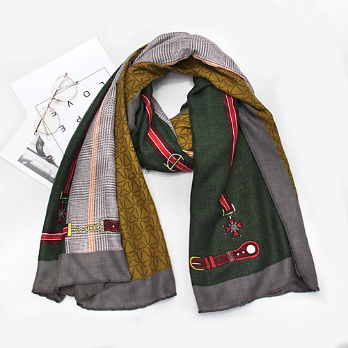 

Women's Active / Cute Rectangle Scarf - Print
