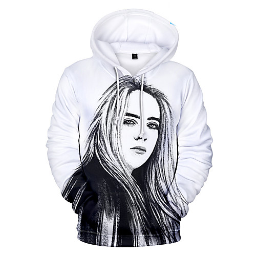 

Inspired by Cosplay Billie Eilish Cosplay Costume Hoodie Pure Cotton Print Printing Fancy Hoodie For Men's / Women's