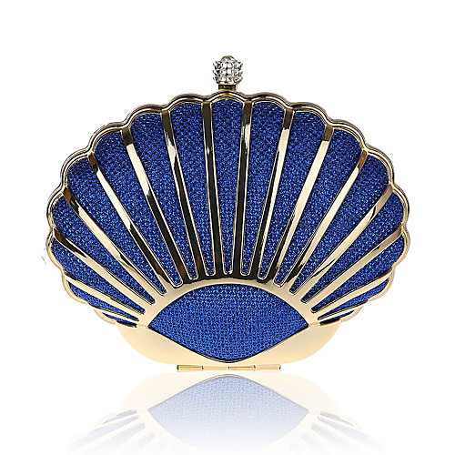 

Women's Bags Alloy Evening Bag Crystals Hollow-out Solid Color Party Event / Party Birthday Evening Bag Wedding Bags Handbags Black Red Gold Royal Blue