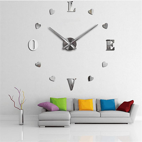 

Wall Clock,Modern Contemporary DIY Acrylic Round Indoor