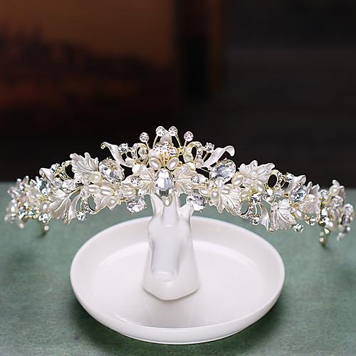 

Alloy Tiaras with Crystal / Rhinestone 1 Piece Wedding / Special Occasion Headpiece