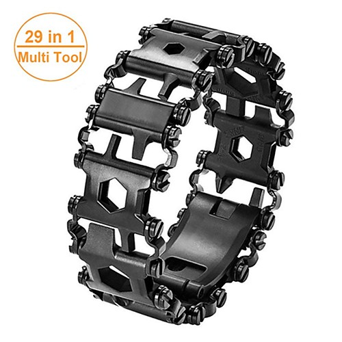 

Man Outdoor Spliced Bracelet Leatherman Multi Tool Bracelet Stainless 29 In 1 Multi-function Tool Bracelet Survival Bracelet