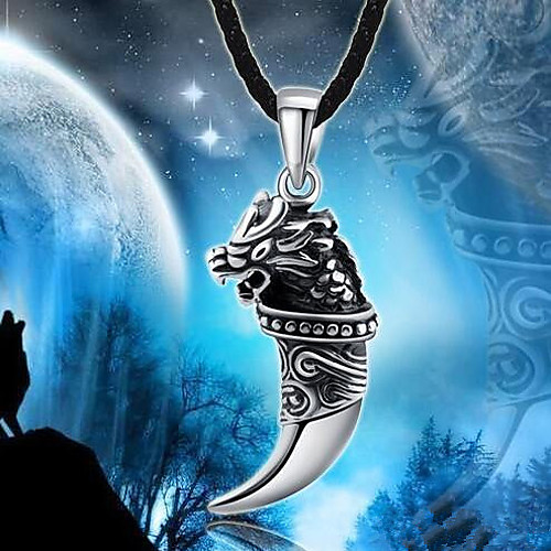 

Men's Pendant Necklace Charm Necklace Classic Precious Unique Design Fashion Chrome Silver 50 cm Necklace Jewelry 1pc For Street