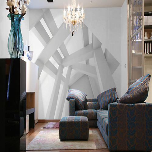 

Wallpaper / Mural / Wall Cloth Canvas Wall Covering - Adhesive required Geometric / Art Deco / Pattern