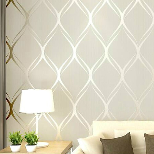 

Wallpaper Nonwoven Wall Covering - Adhesive Required Striped 100053 cm