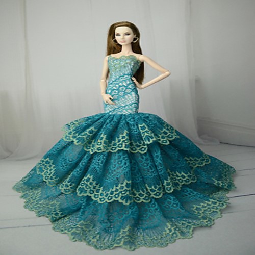 

Doll Dress Party / Evening For Barbiedoll Polyester Polyurethane Leather Dress For Girl's Doll Toy / Kids