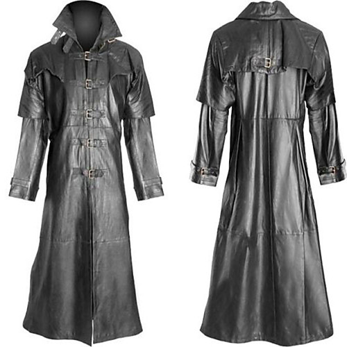 

Plague Doctor Retro Vintage Gothic Punk & Gothic Steampunk 17th Century Coat Masquerade Trench Coat Men's Costume Black / Coffee / 2# / 3# Vintage Cosplay Party Halloween Long Sleeve