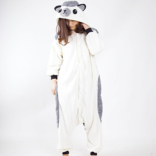 

Adults' Kigurumi Pajamas Hedgehog Onesie Pajamas Flannel Fabric White Cosplay For Men and Women Animal Sleepwear Cartoon Festival / Holiday Costumes