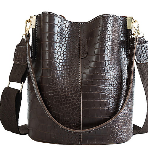 

Women's Zipper PU Crossbody Bag Solid Color Black / Green / Beige
