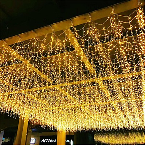 

3x1M Flexible LED Light Strips String Lights 120 LEDs 1pc Warm White White Multi Color Christmas New Year's Waterproof Party Decorative 220-240 V