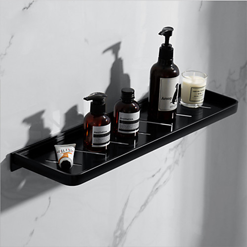 

Simple Bathroom Shelf Creative Contemporary Aluminum Single Wall Mounted