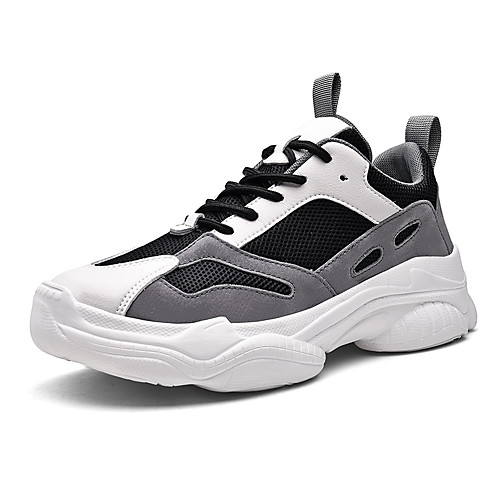 

Unisex Fall / Spring & Summer Sporty / Casual Daily Outdoor Trainers / Athletic Shoes Running Shoes / Walking Shoes Mesh / PU Breathable Non-slipping Shock Absorbing White / Gray Color Block