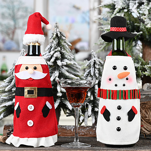 

Wine Bottle Cover Cloth 1 Piece Christmas
