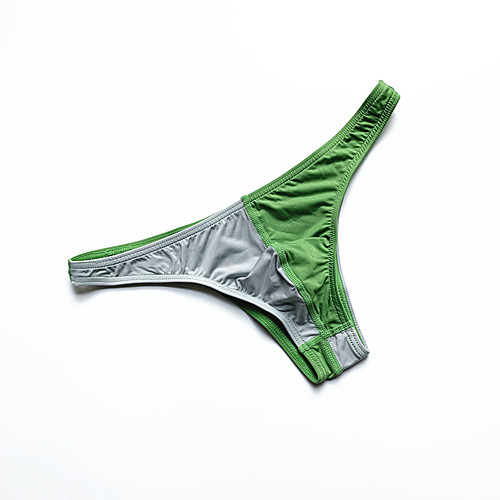 

Men's Basic Briefs Underwear Low Waist Black Blue Green S M L
