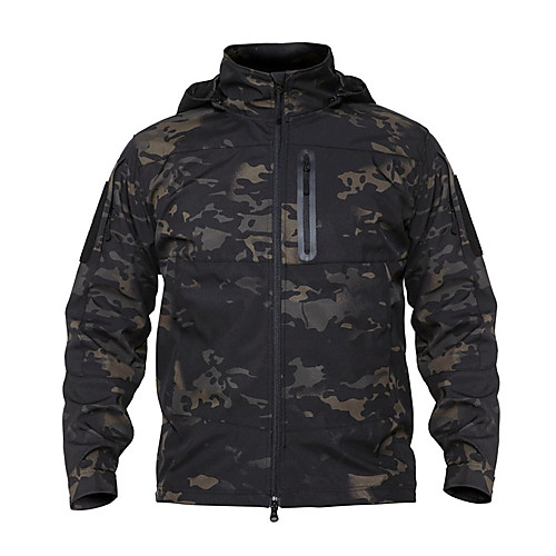 

Men's Hiking Fleece Jacket Outdoor Thermal Warm Waterproof Windproof Wearproof Spring Fall Winter Camo Coat Top Terylene Camping / Hiking Hunting Fishing Camouflage