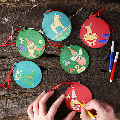 

Christmas Tree Decoration Wood 2pcs Christmas