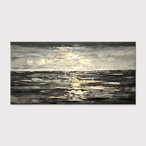 

Oil Painting Hand Painted Horizontal Abstract Landscape Modern Rolled Canvas (No Frame)