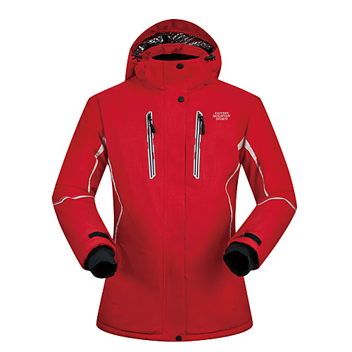 

MUTUSNOW Women's Ski Jacket Skiing Snowboarding Winter Sports Waterproof Windproof Warm Polyester Jacket Ski Wear