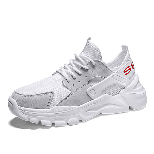 

Men's Spring / Summer Casual / Chinoiserie Daily Home Trainers / Athletic Shoes Fitness & Cross Training Shoes / Walking Shoes Mesh Breathable Height-increasing White / Black / Gray