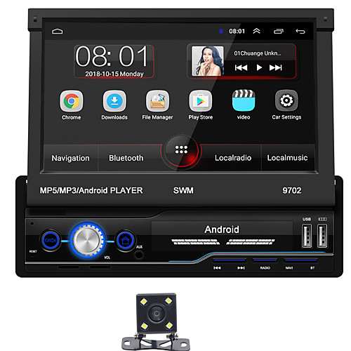 

SWM 97024LED Camera 7 inch 1 DIN Android 8.1 Car MP5 Player Car Mulitimedia Player Touch Screen GPS Built-in Bluetooth Support RCA / HDMI / FM2 MPEG / MPG / WMV MP3 / WMA / WAV JPEG for universal