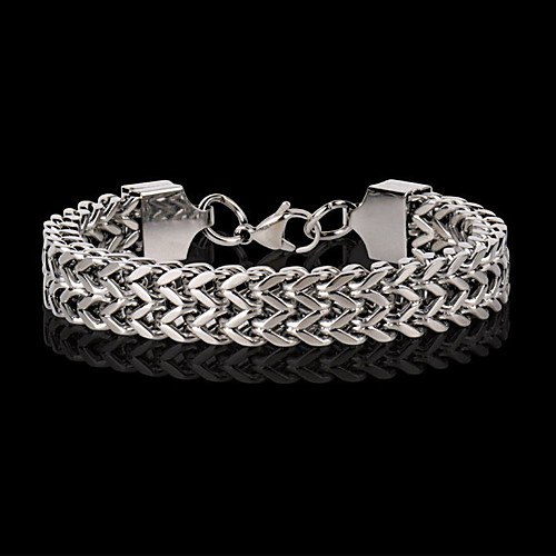 

Men's Vintage Bracelet Earrings / Bracelet Retro Lucky Luxury Classic Vintage Trendy Fashion Stainless Steel Bracelet Jewelry Gold / Silver For Gift Daily Street Holiday Festival