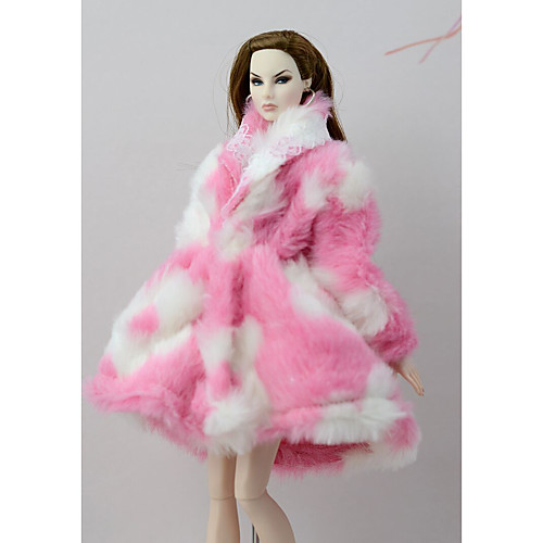

Doll Outfit Doll Coat Coats / Jackets For Barbiedoll Pink Nonwoven Fabric Cotton Cloth Polyester Coat For Girl's Doll Toy