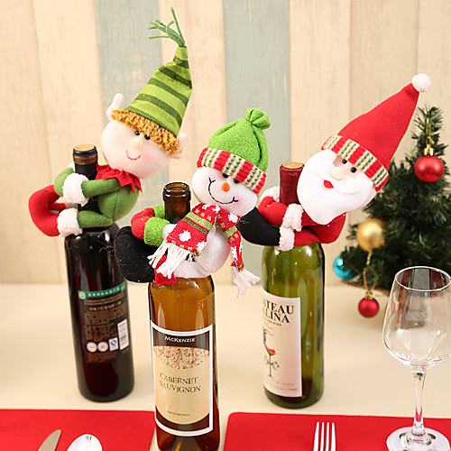 

Wine Bottle Cover Cloth 1 Piece Christmas