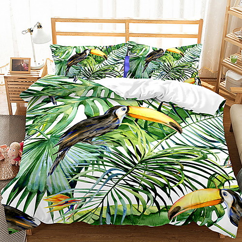 

Duvet Cover Sets Trees / Leaves Polyester / Polyamide Printed 3 PieceBedding Sets