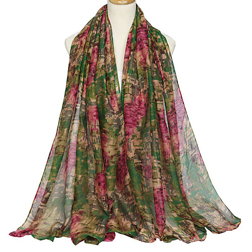 

Women's Party / Basic Rectangle Scarf - Color Block