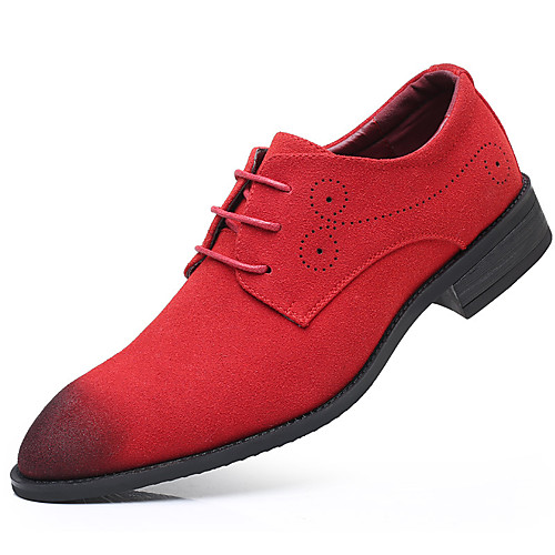 

Men's Summer / Fall Classic / Casual Daily Office & Career Oxfords Faux Leather Non-slipping Wear Proof Black / Red / Blue Gradient