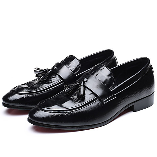 

Men's Summer / Fall Classic / Casual Daily Office & Career Loafers & Slip-Ons Faux Leather Non-slipping Wear Proof Black / Yellow / Red / Tassel