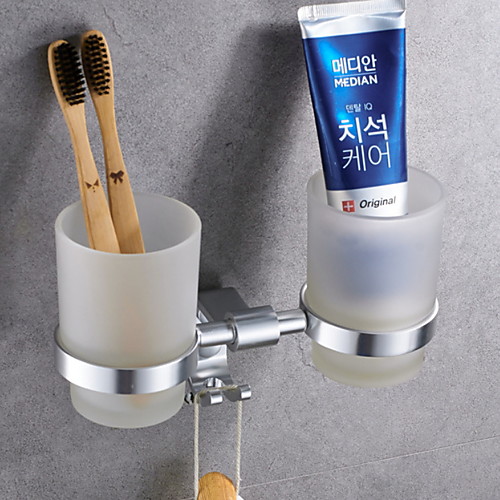 

Toothbrush Holder New Design / Multifunction Modern Stainless Steel 1pc Wall Mounted