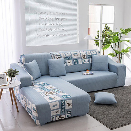 

Sofa Cover Stretch Cheap Couch Cover 1 Piece Soft Durable Slipcovers Spandex Jacquard Fabric Washable Furniture Protector Armchair Loveseat L-shape