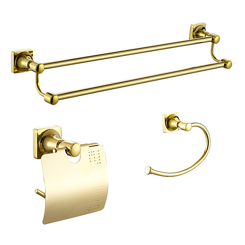

Bathroom Accessory Set Multifunction Modern Zinc Alloy 3pcs - Bathroom Wall Mounted