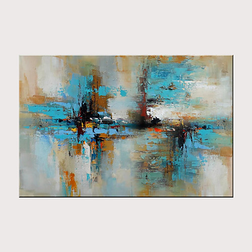 

Oil Painting Hand Painted Horizontal Abstract Modern Rolled Canvas (No Frame)