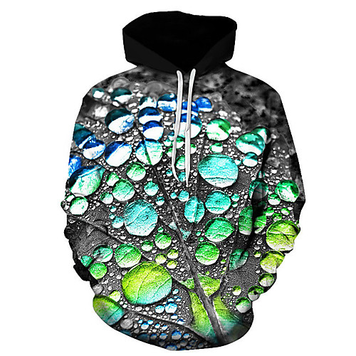 

Men's Plus Size Pullover Hoodie Sweatshirt Print Graphic 3D Hooded Going out Club 3D Print 3D Print Casual Hoodies Sweatshirts Long Sleeve Gray