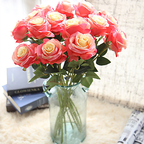 

Beautiful Rose Artificial Flowers Silk Small Bouquet Party Spring Wedding Decoration Fake Flower