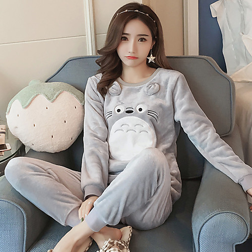 

Adults' Hoodie Kigurumi Pajamas Cat Onesie Pajamas Flannel Fabric WhiteGray / White / Orange Cosplay For Men and Women Animal Sleepwear Cartoon Festival / Holiday Costumes