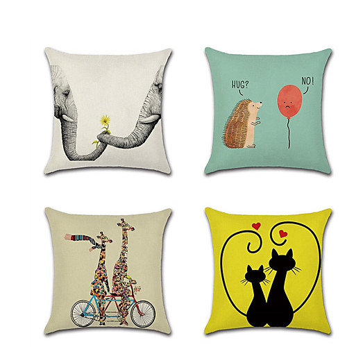 

1pcs Valentine'S Day Animal Cushion Cover Cushion Cover Linen