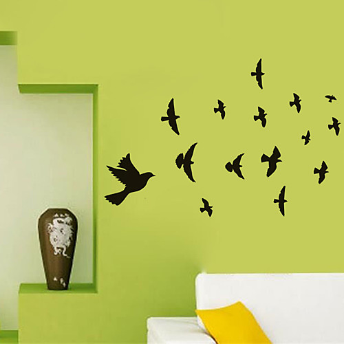 

Decorative Wall Stickers - Plane Wall Stickers Birds Study Room / Office / Kids Room 5730cm