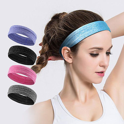 

AOLIKES Sweatband HeadBand 1 pcs Sports Polyester Silica Gel Running Exercise & Fitness Gym Workout Anti Slip High Elasticity Moisture Wicking Quick Dry Sweat Control For Men Women