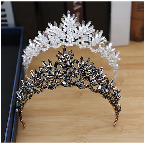 

Tiaras Wreaths Crown Masquerade Retro Vintage Gothic Alloy For Black Swan Cosplay Halloween Carnival Women's Costume Jewelry Fashion Jewelry