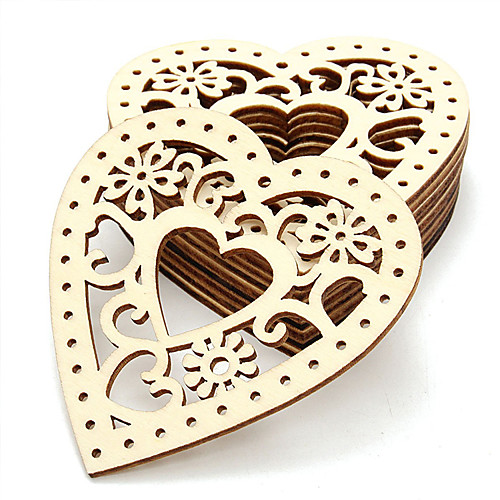 

Ornaments Wooden 10pcs Wedding Party