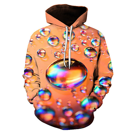 

Men's Pullover Hoodie Sweatshirt Print Graphic 3D Going out Club 3D Print 3D Print Casual Hoodies Sweatshirts Yellow