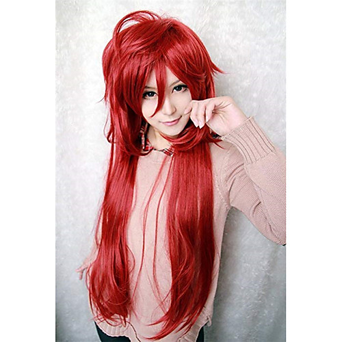 

Black Butler Grell Sutcliff Cosplay Wigs Men's 36 inch Heat Resistant Fiber Red Anime