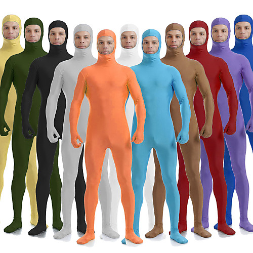 

Zentai Suits Skin Suit Full Body Suit Ninja Adults' Spandex Lycra Cosplay Costumes Sex Men's Women's Solid Colored Halloween / Leotard / Onesie / Leotard / Onesie / High Elasticity