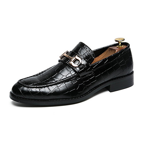 

Men's Comfort Shoes PU Fall & Winter Loafers & Slip-Ons Black / Brown