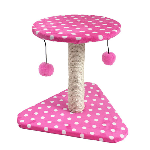 

Interactive Scratching Board Interactive Cat Toys Fun Cat Toys Cat 1 Piece Scratch Pad Wood Sisal Plush Gift Pet Toy Pet Play