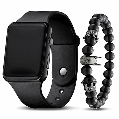 

Men's Digital Watch Digital Modern Style Sporty Silicone Black 30 m LED Light Casual Watch Cool Analog Classic Fashion - Black Rose Gold Purple One Year Battery Life